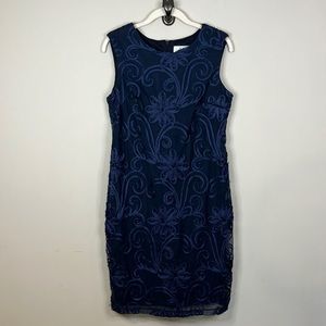 SD Collection navy soutache dress